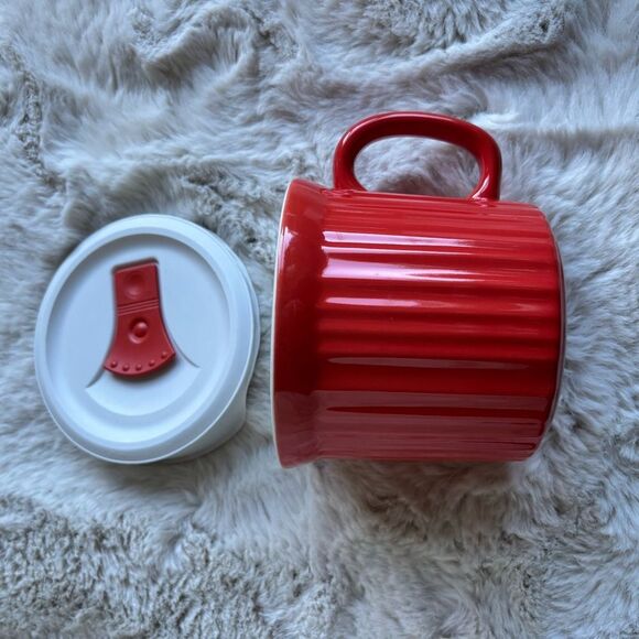 Corningware Pop-Ins 20-Ounce Mugs Set of 2 Orange & yellow microwave & oven safe - Picture 5 of 6